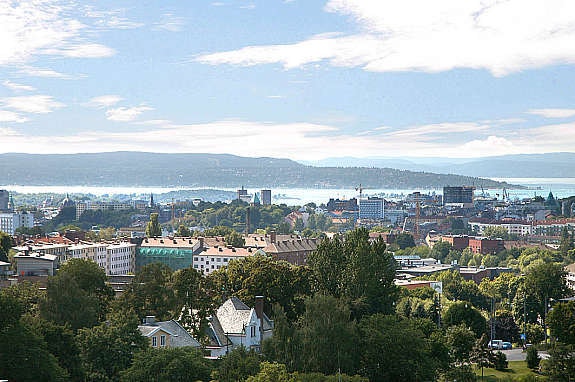 Utsikt takterrasse Galleribilde