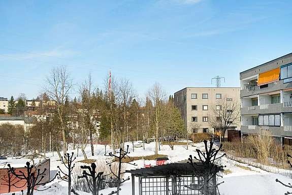 utsikt fra balkong Galleribilde