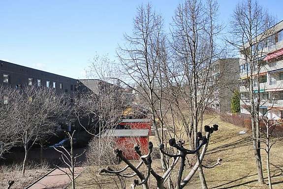 Utsikt fra balkong Galleribilde