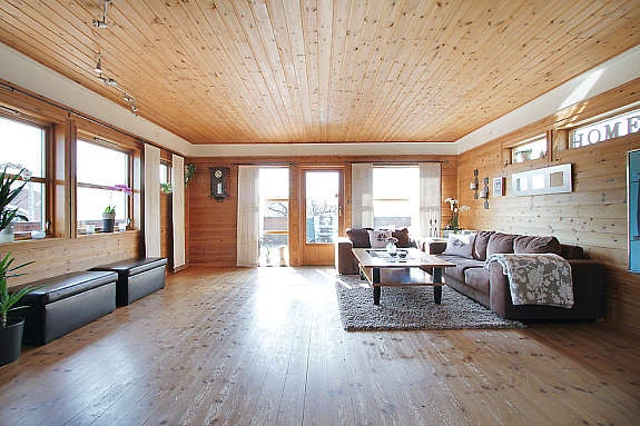 Stuen mot terrasse Galleribilde