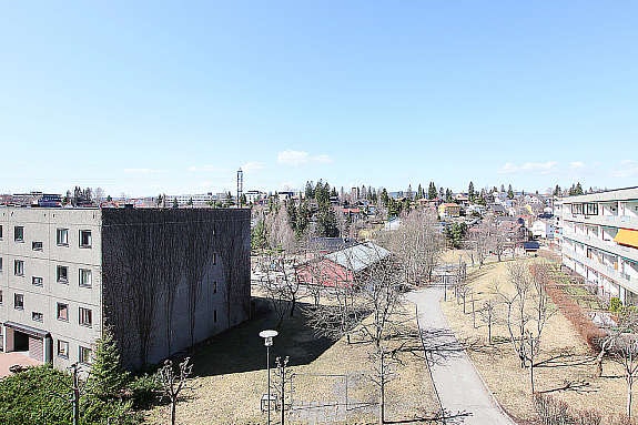 Nydelig utsikt fra balkong Galleribilde