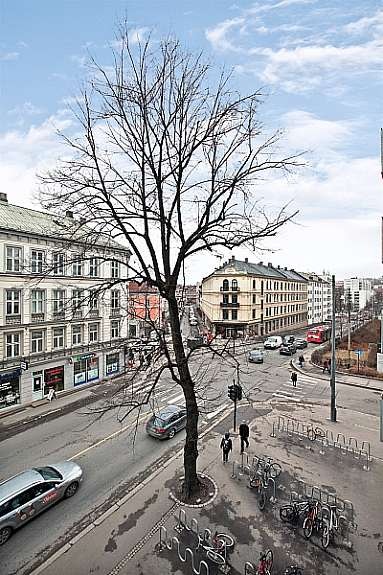 Utsikt fra balkong. Galleribilde