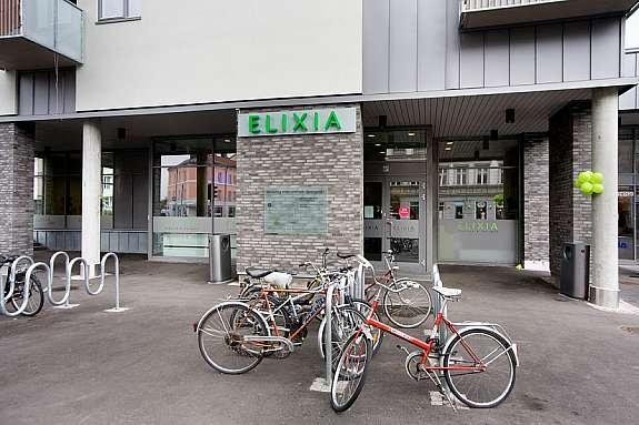 Treningssenteret Elixia ligger i første etasje på Ringnes Park. Galleribilde