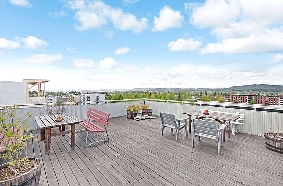 Felles takterrasse i 9. etasje Galleribilde