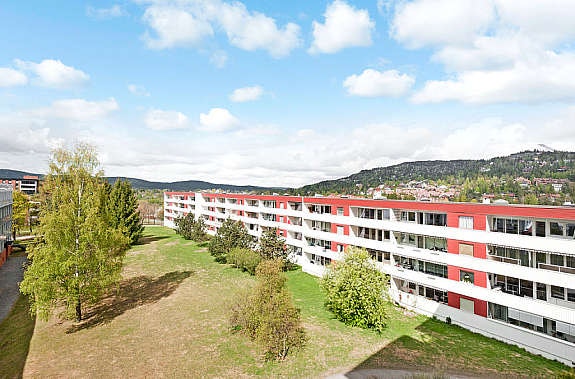 Utsikt fra balkongen Galleribilde