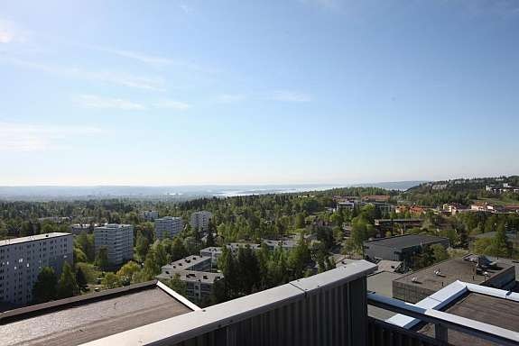 Utsikt fra takterrassen Galleribilde