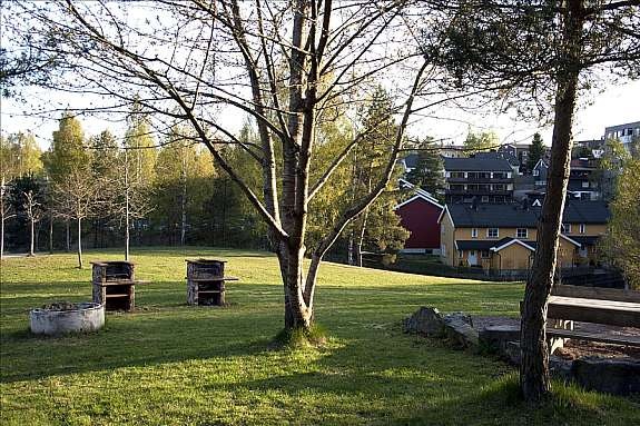 Hyggelig uteplass Galleribilde