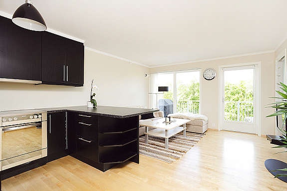 Flott åpen kjøkkenløsning Galleribilde