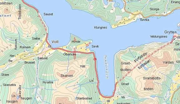 Kart over området Galleribilde