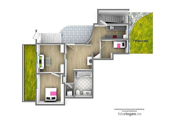 Delikat 3-roms med god planløsning! Galleribilde