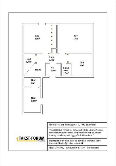 Planskisse 1. etasje Galleribilde
