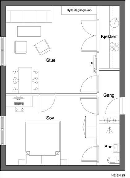 Plantegning Galleribilde