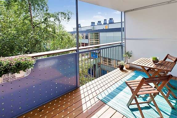 Hyggelig balkong på 7,4 kvm Galleribilde