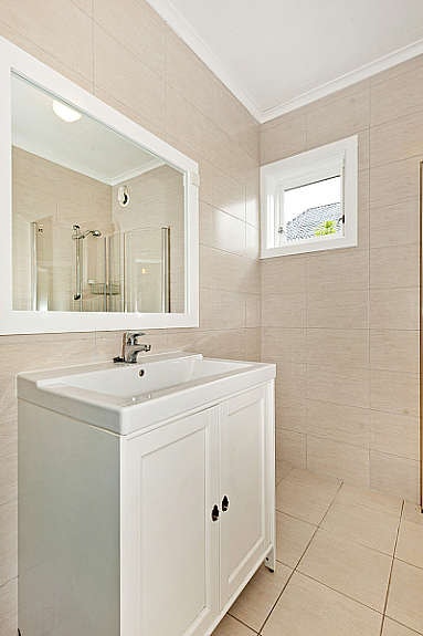 Innredning fra IKEA på badet i 1. etasje Galleribilde