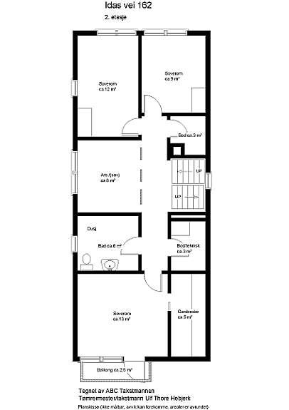 Idas vei 162_2. etg. 74 m2 BRA Galleribilde