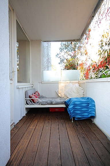 Balkong med tregulv. Galleribilde