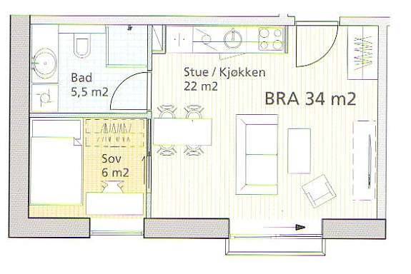 Planskisse Galleribilde