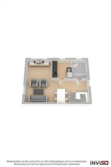 3D-plantegning Galleribilde