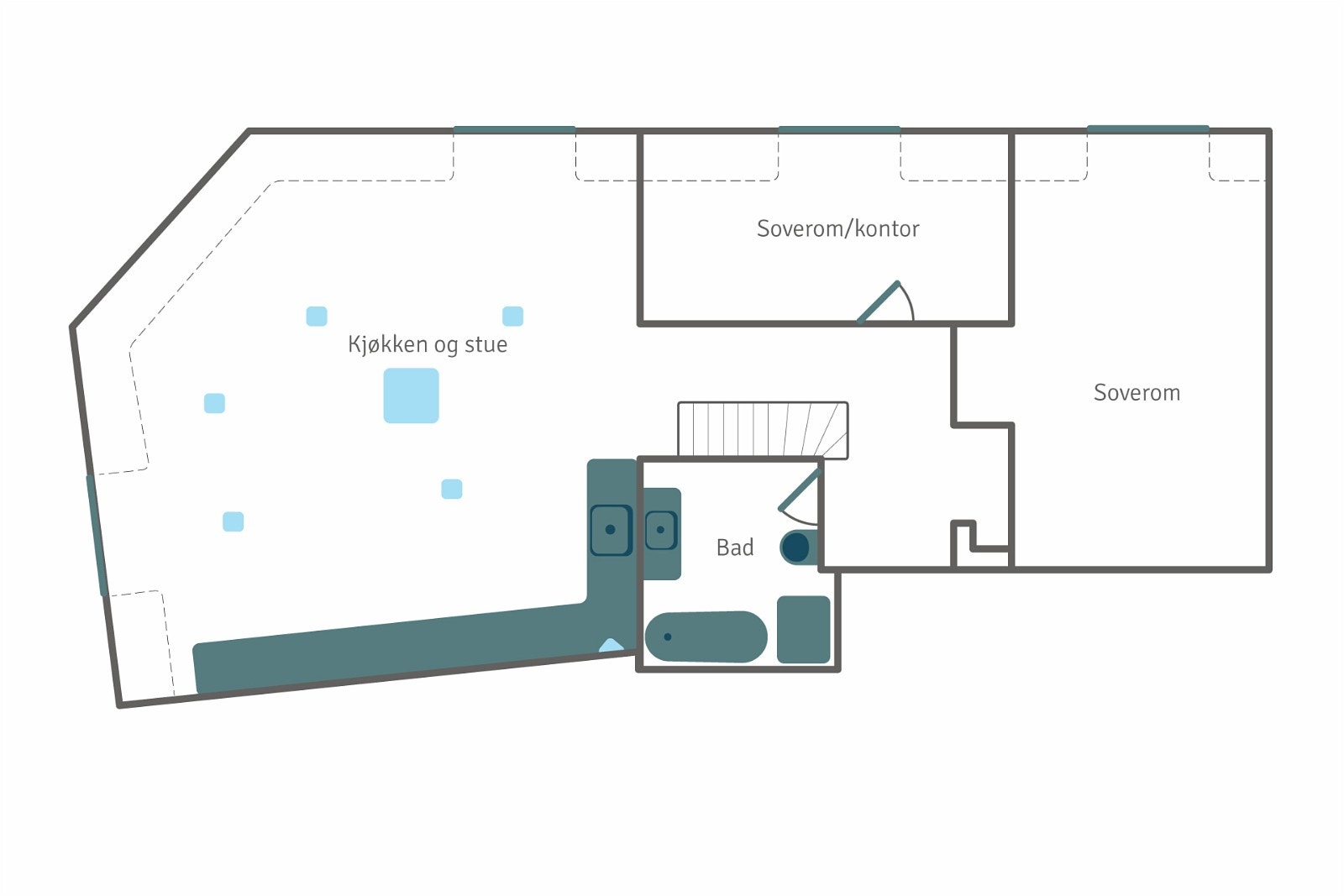 Hovedplan i 5. etasje Galleribilde