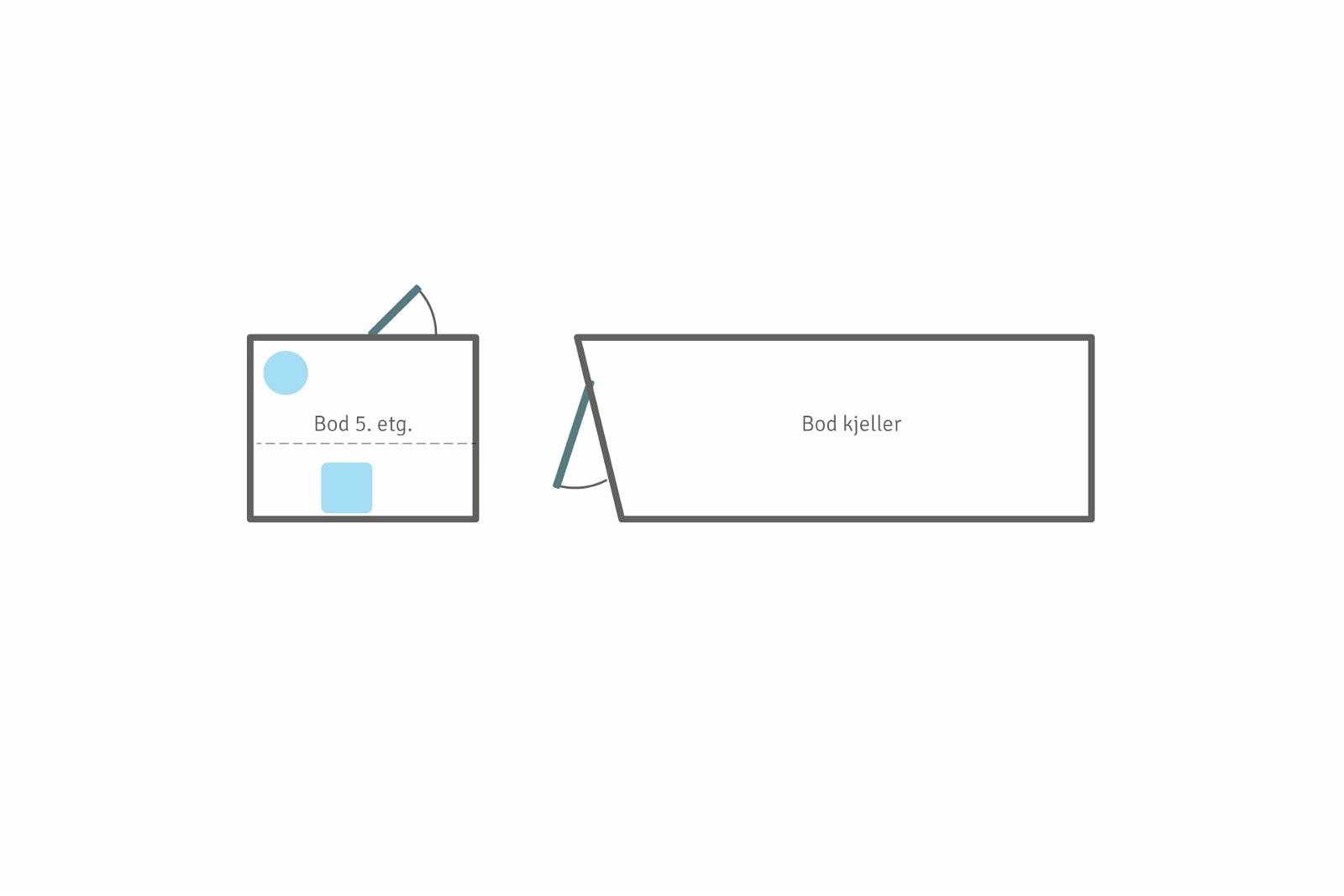 Bod på loft og i kjeller Galleribilde