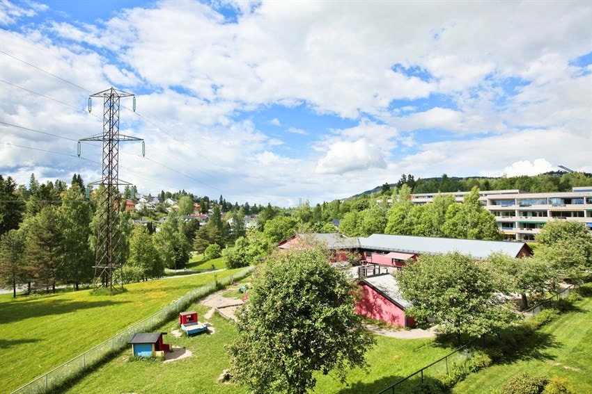Utsikt fra balkong Galleribilde