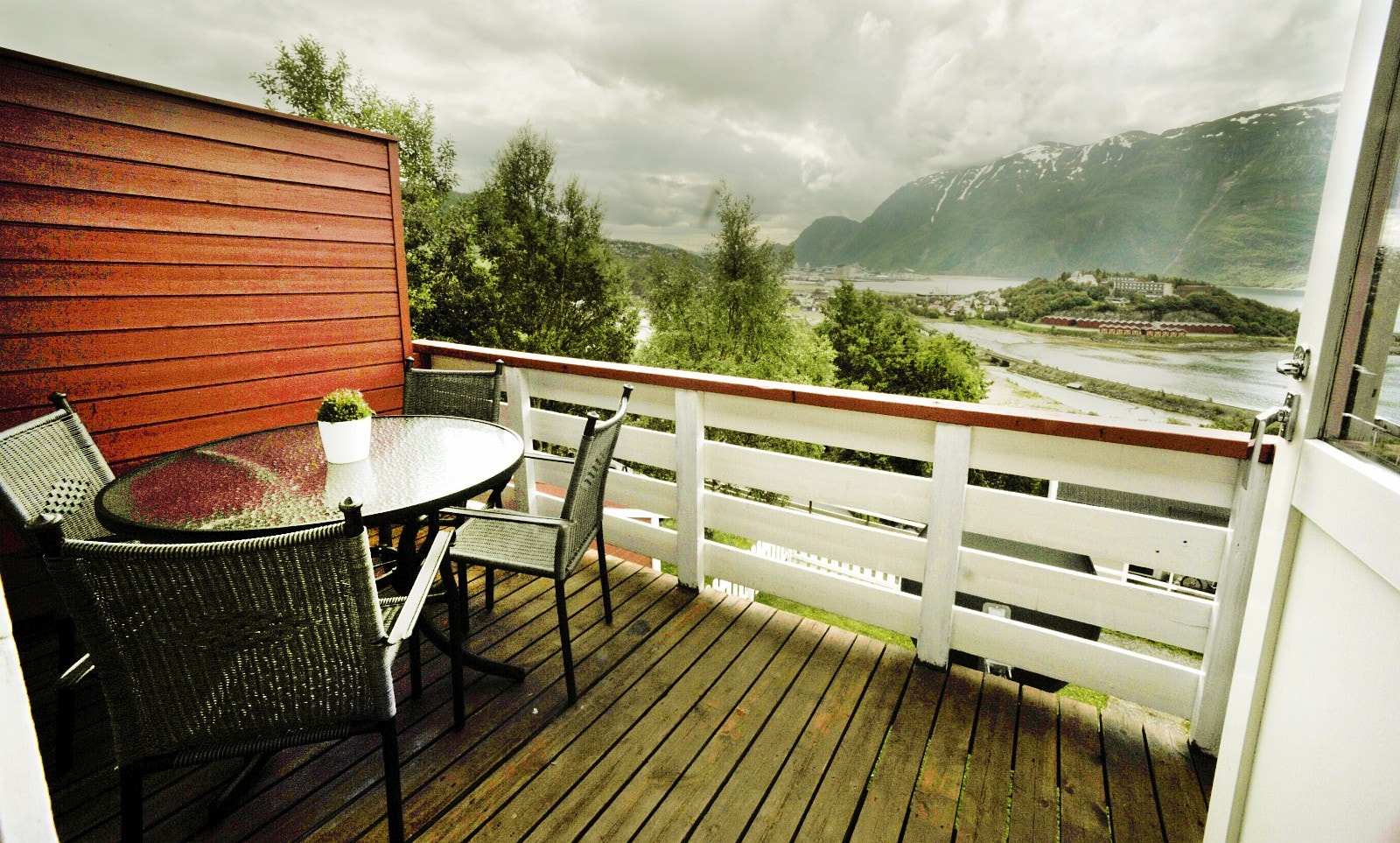 Balkong med utsikt Galleribilde