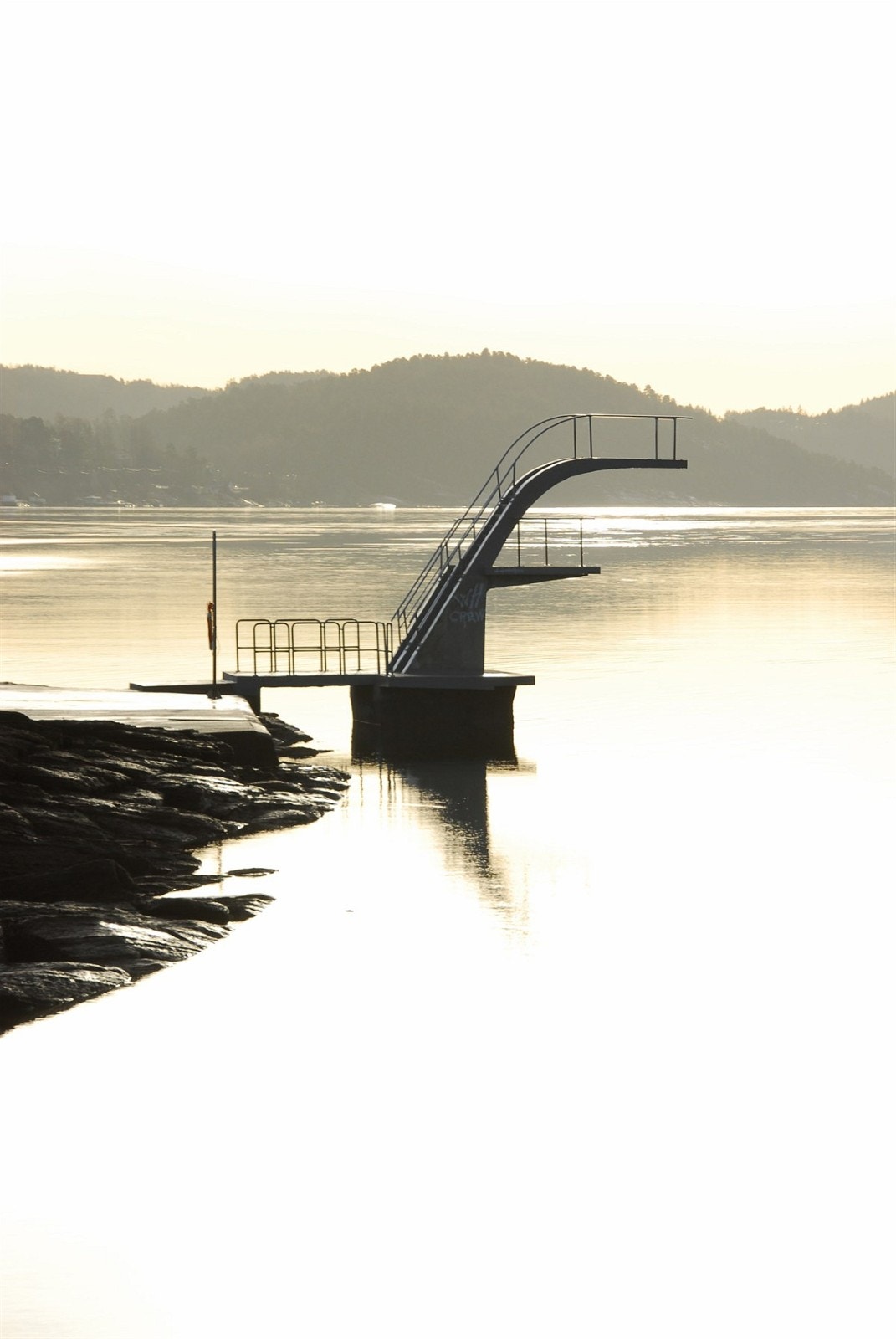 Stupetårn på stranda. Galleribilde