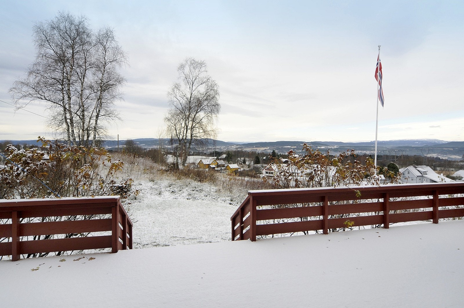 Utsikt mot vest fra terrasse Galleribilde