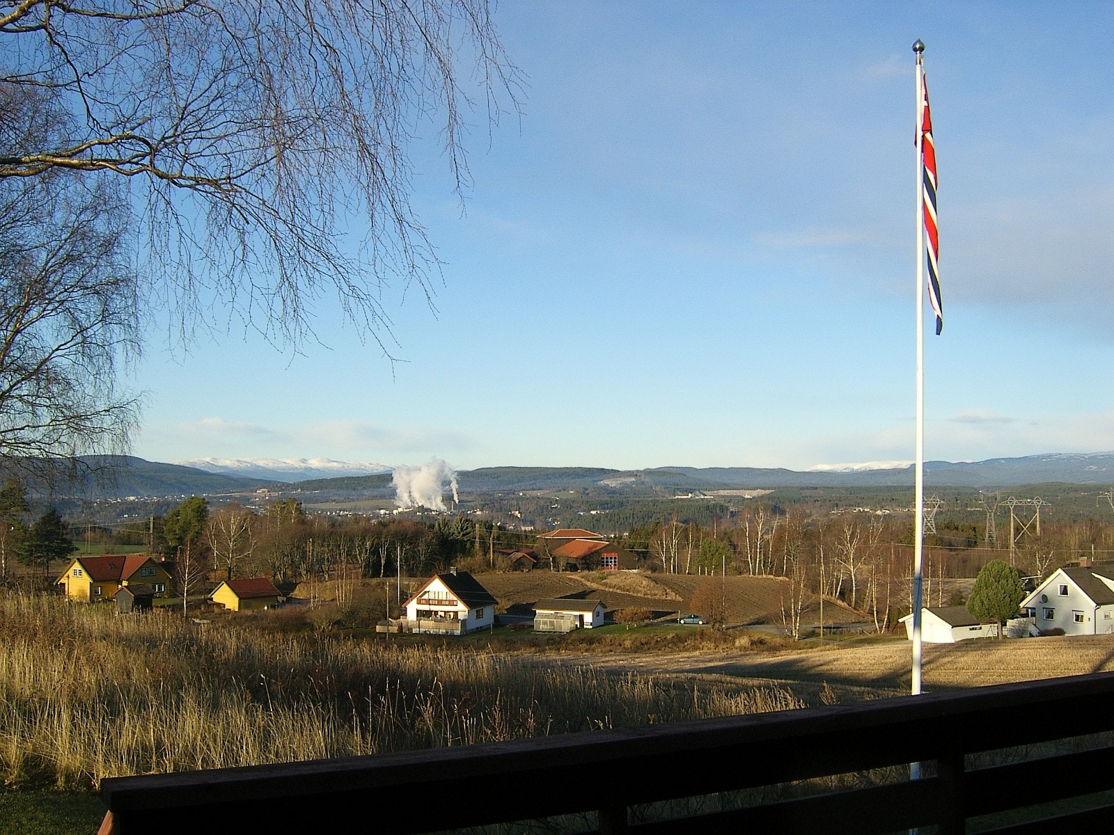 Utsikten fra terrassen Galleribilde