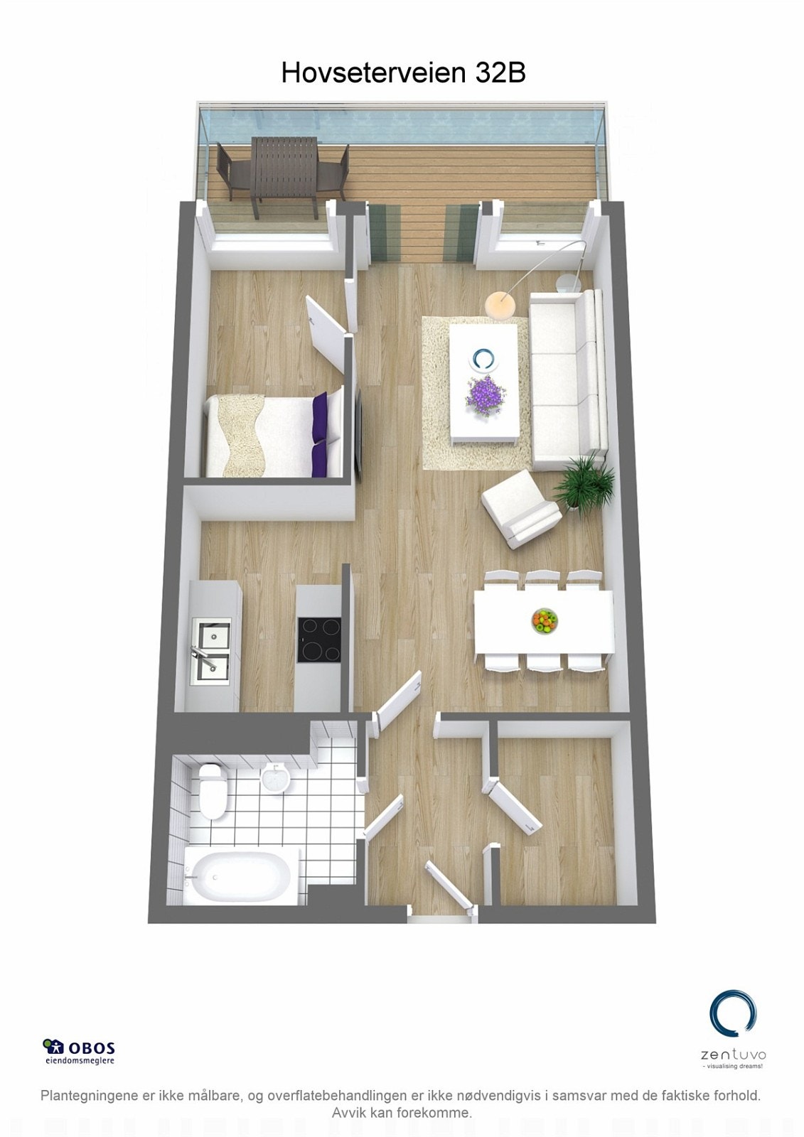 Floorplan letterhead - Hovseterveien 32B - Hovseterveien 32B - 3D Floor Plan Galleribilde