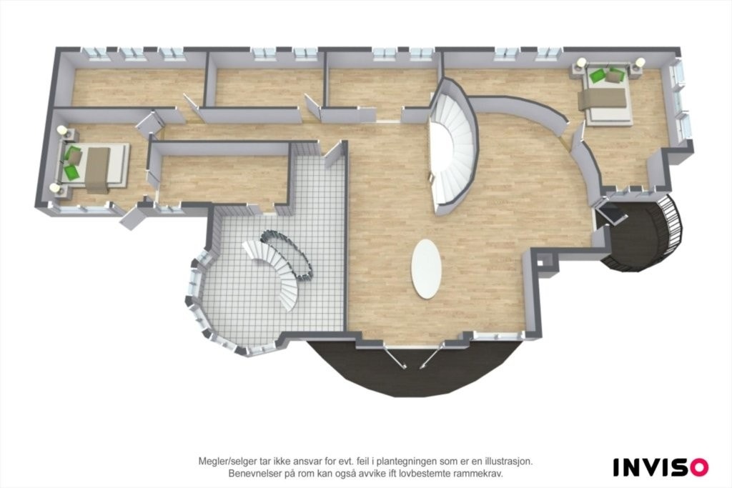 Planoversikt for 1. etasje Galleribilde