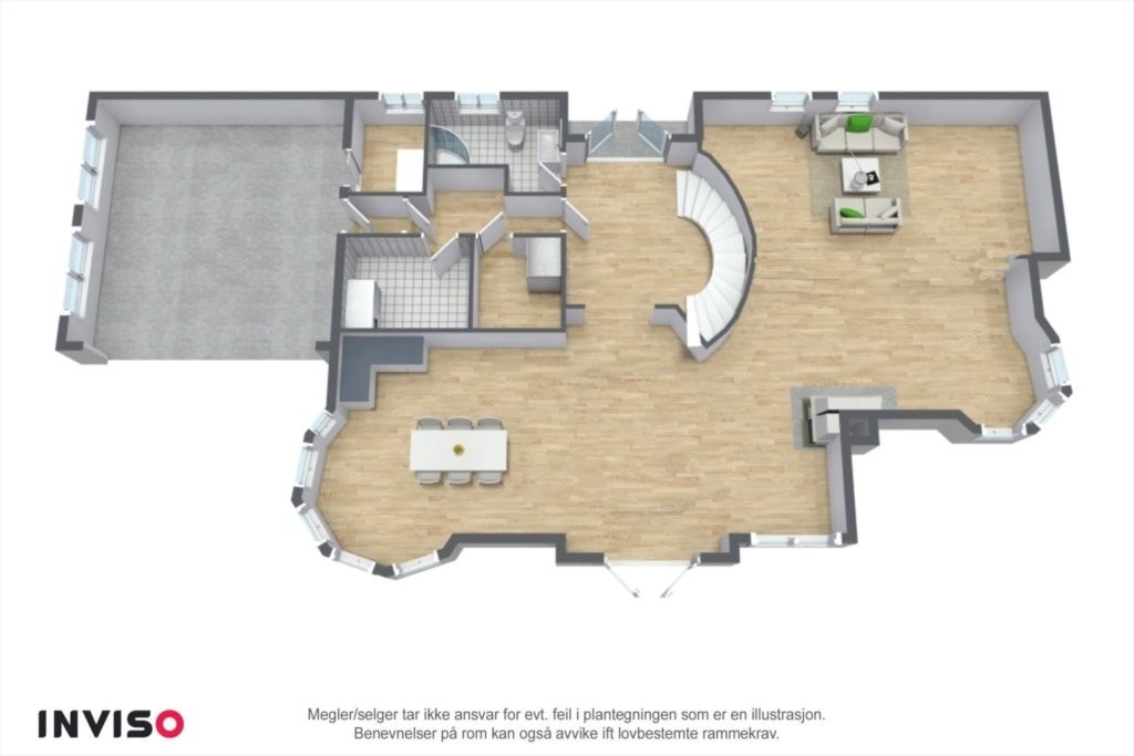 Fra del av takterrasse Galleribilde