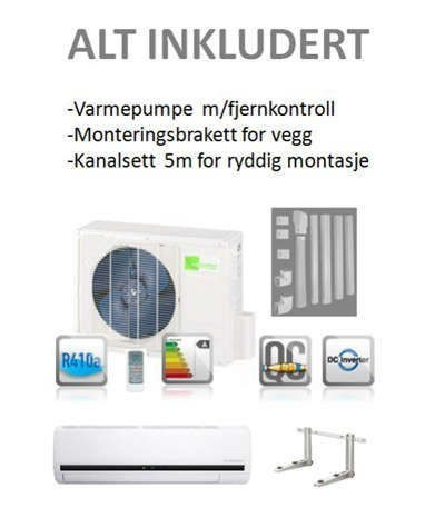 Varmepumpe Selvmontering () Varmepumpe Selvmontering