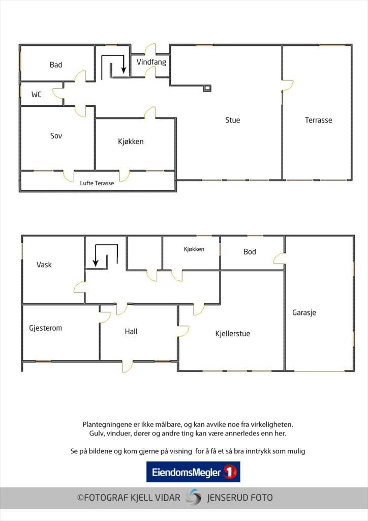 Planskisse over Haugsbakkstikken 6 Galleribilde
