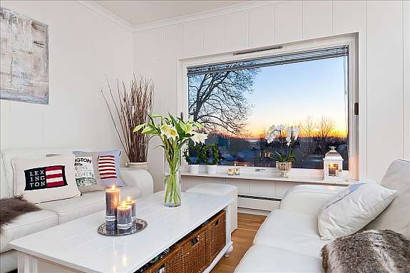 Stue med utsikt Galleribilde