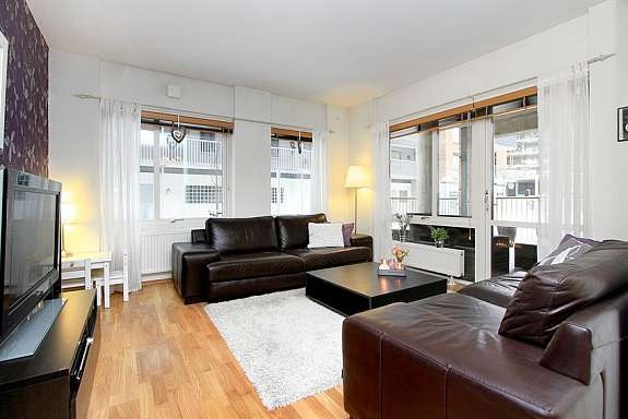 Stue med utgang terrasse Galleribilde