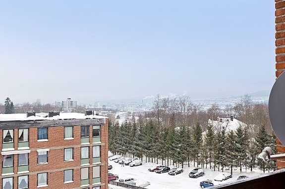 Flott utsikt fra balkongen. Galleribilde