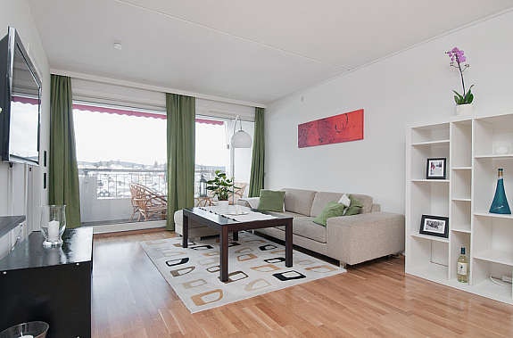 Stue med utgang til balkong Galleribilde