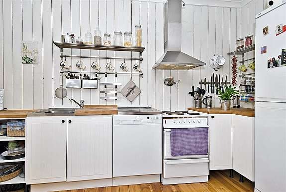 Lyst og åpent kjøkken Galleribilde