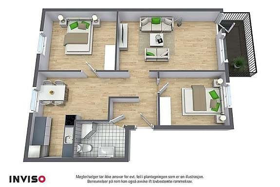 3D planskisse Galleribilde