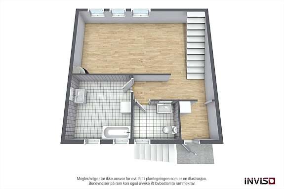 3d-plantegning kjelleretasje Galleribilde