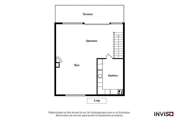 2d-plantegning 2.etasje Galleribilde