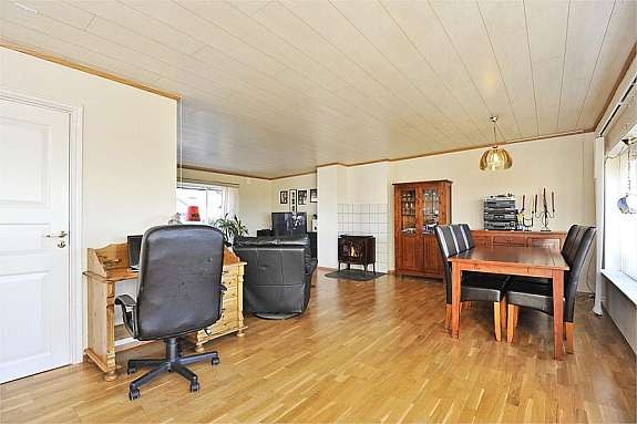 Stue med peisovn Galleribilde