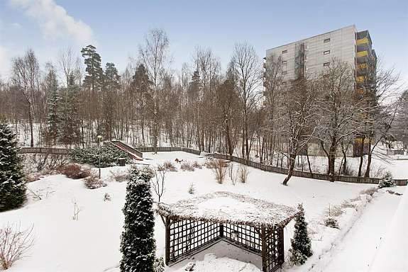 Utsikt fra balkong Galleribilde