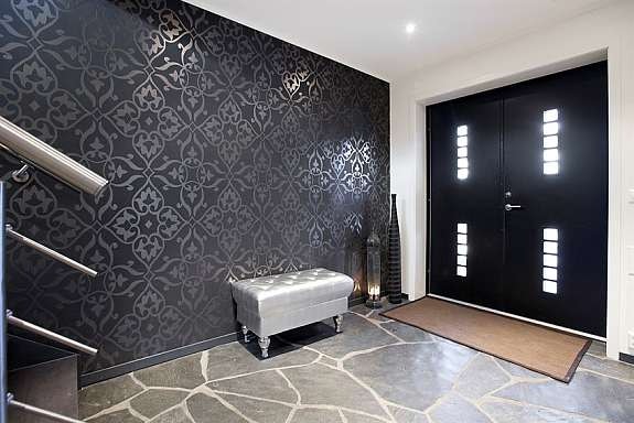 Inngangsparti hoveddel - Lekker tapet - Skifergulv Galleribilde