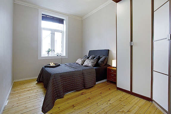 Stort soverom mot bakgård Galleribilde