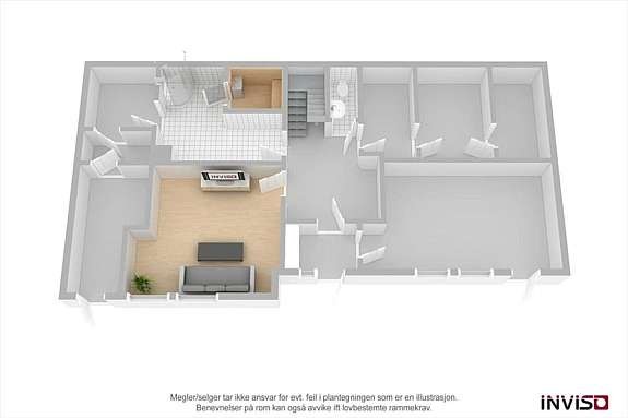 3D-plantegning Galleribilde