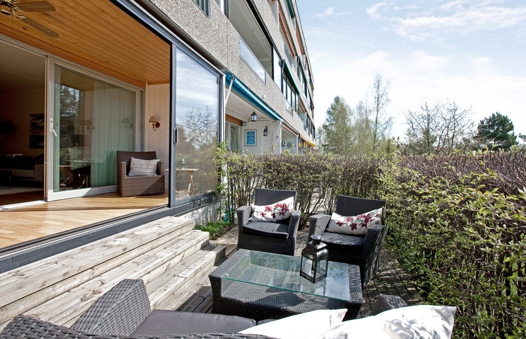 Hyggelig terrasse Galleribilde