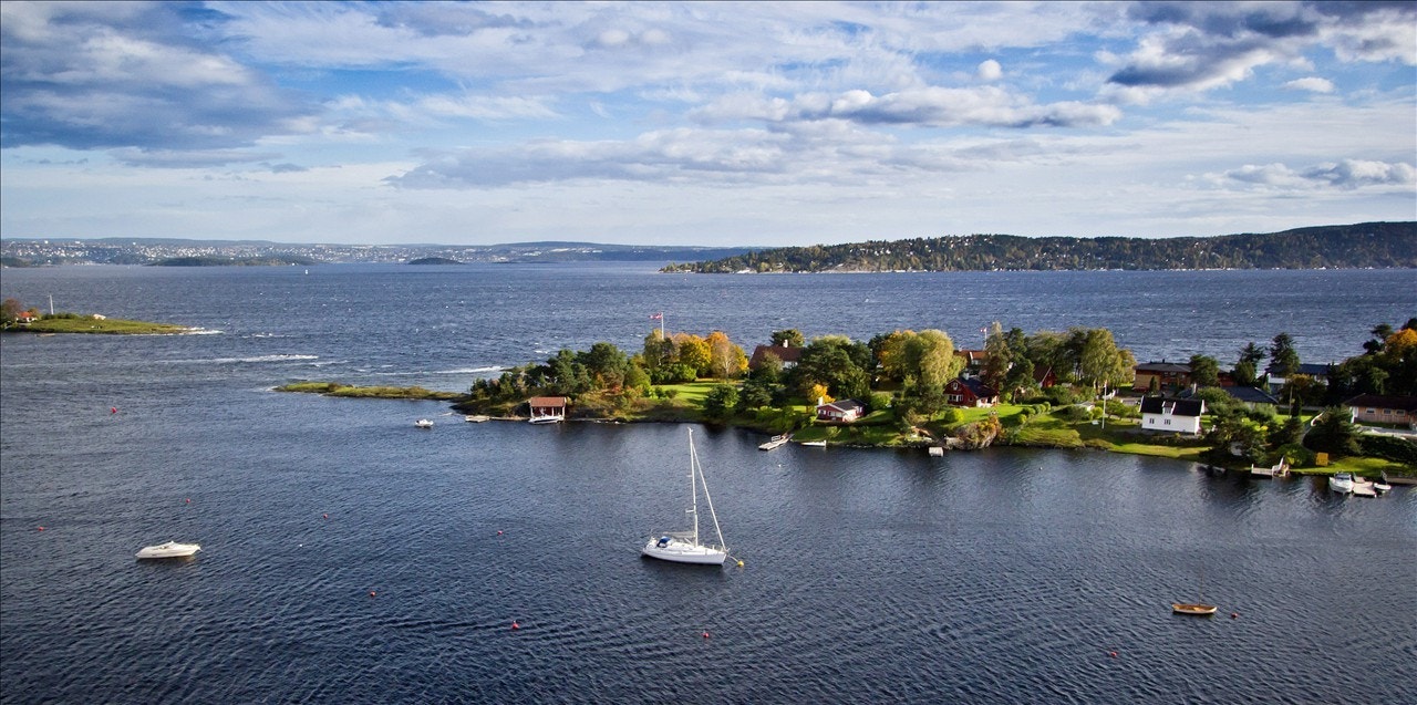 Bilde tatt fra luften Galleribilde