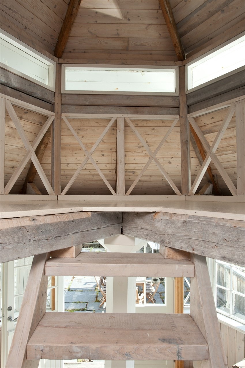 Barna har sin favorittplass i 2.etg på lysthuset Galleribilde